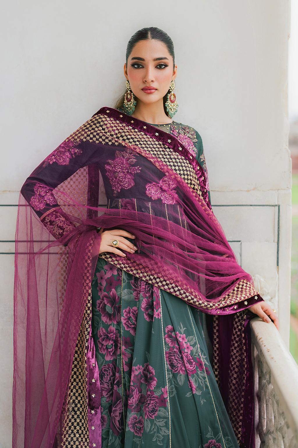 UE-319 Printed Chiffon | Printed Formals | IZNIK