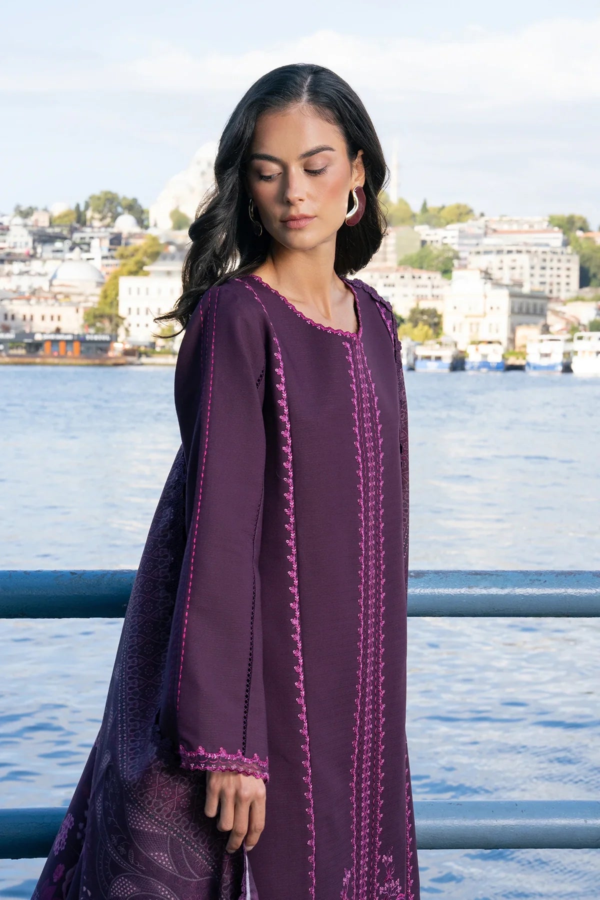 Mauve | MEET ME IN ISTANBUL | Rang Rasiya Free Shipping to UK/USA/UAE Kapraye