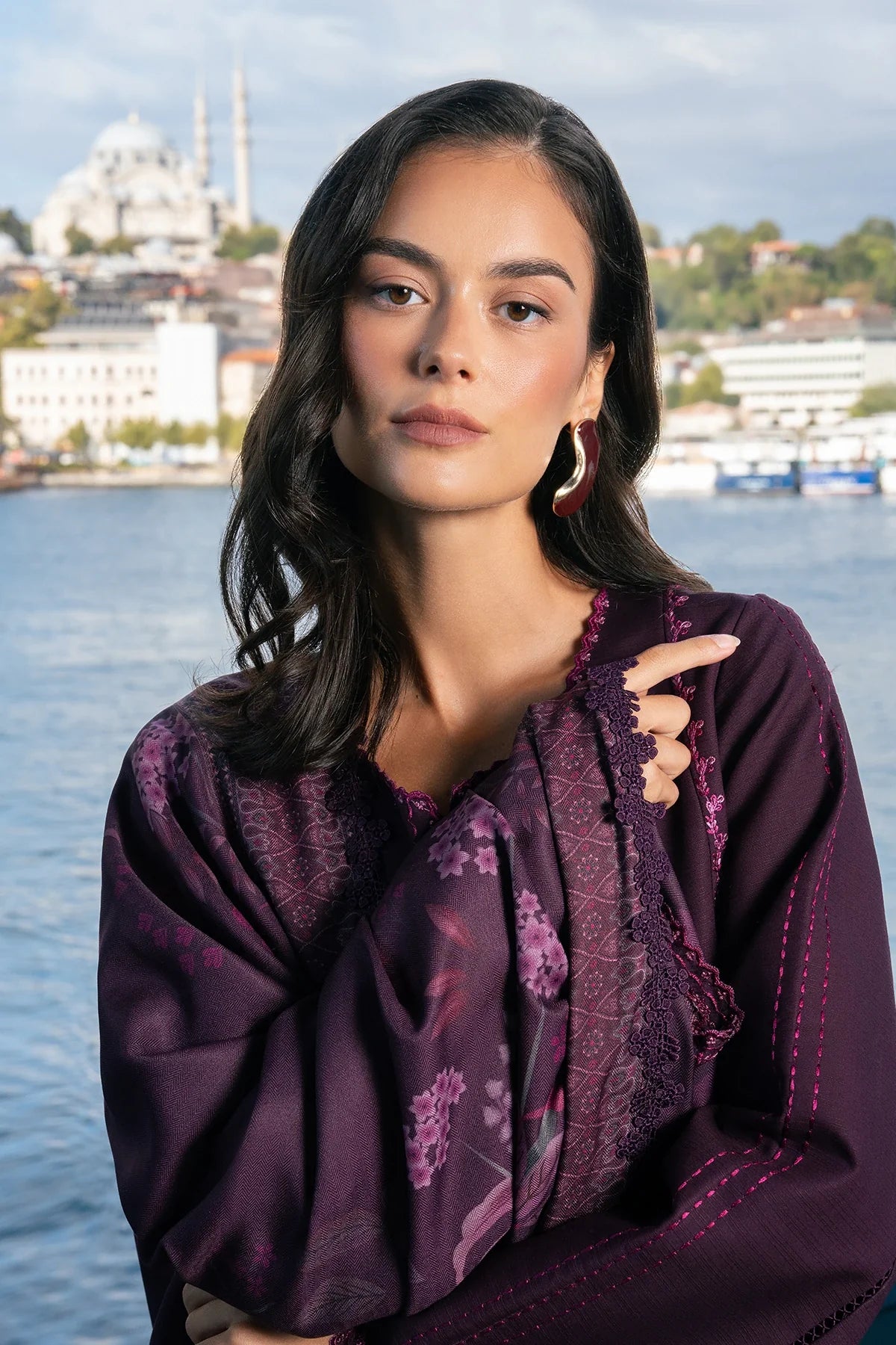 Mauve | MEET ME IN ISTANBUL | Rang Rasiya Free Shipping to UK/USA/UAE Kapraye