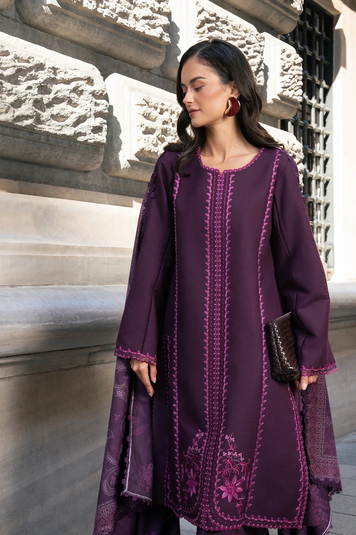 Mauve | MEET ME IN ISTANBUL | Rang Rasiya Free Shipping to UK/USA/UAE Kapraye