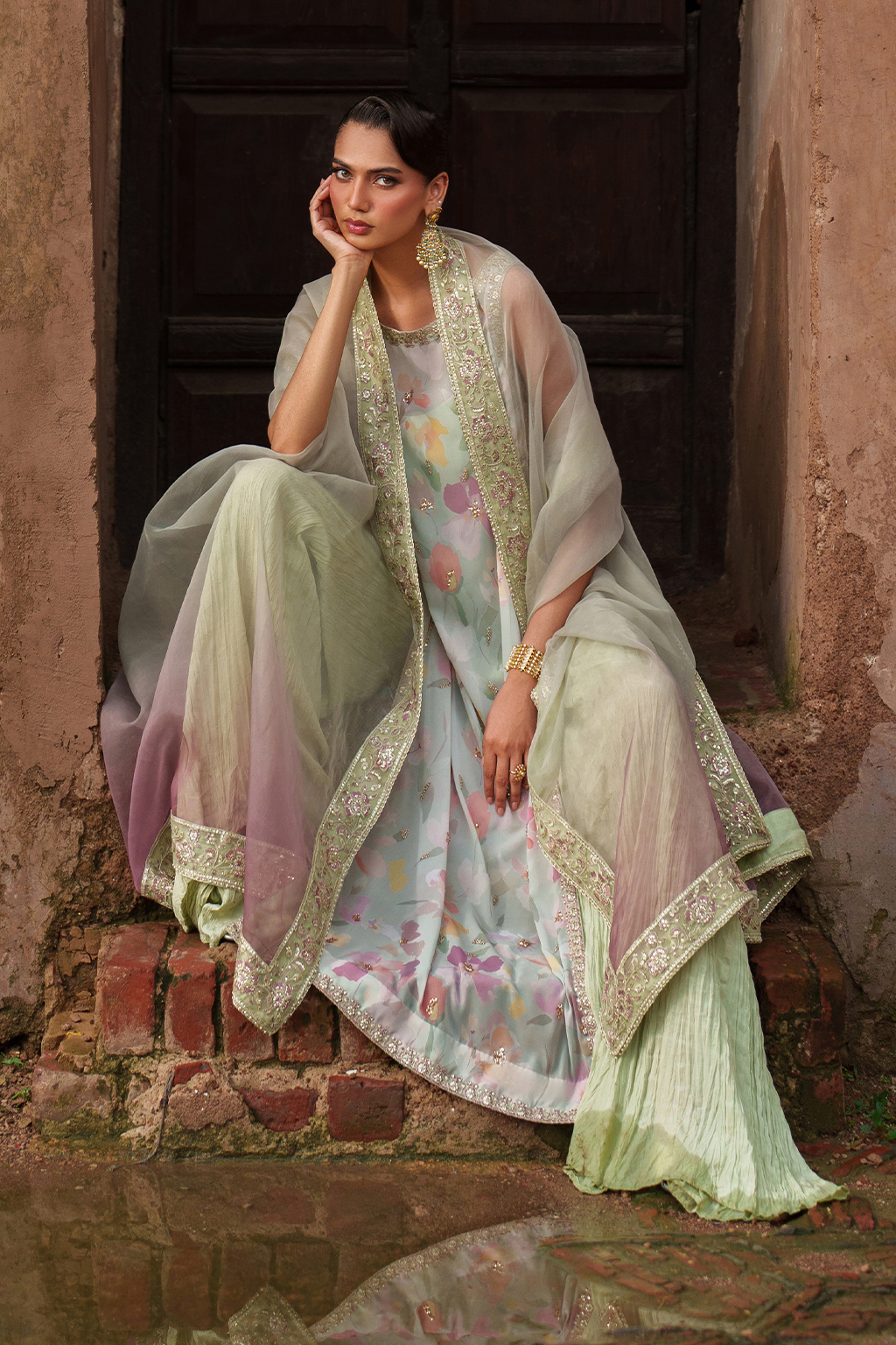 UE-549 Printed Chiffon | Printed Formals | IZNIK