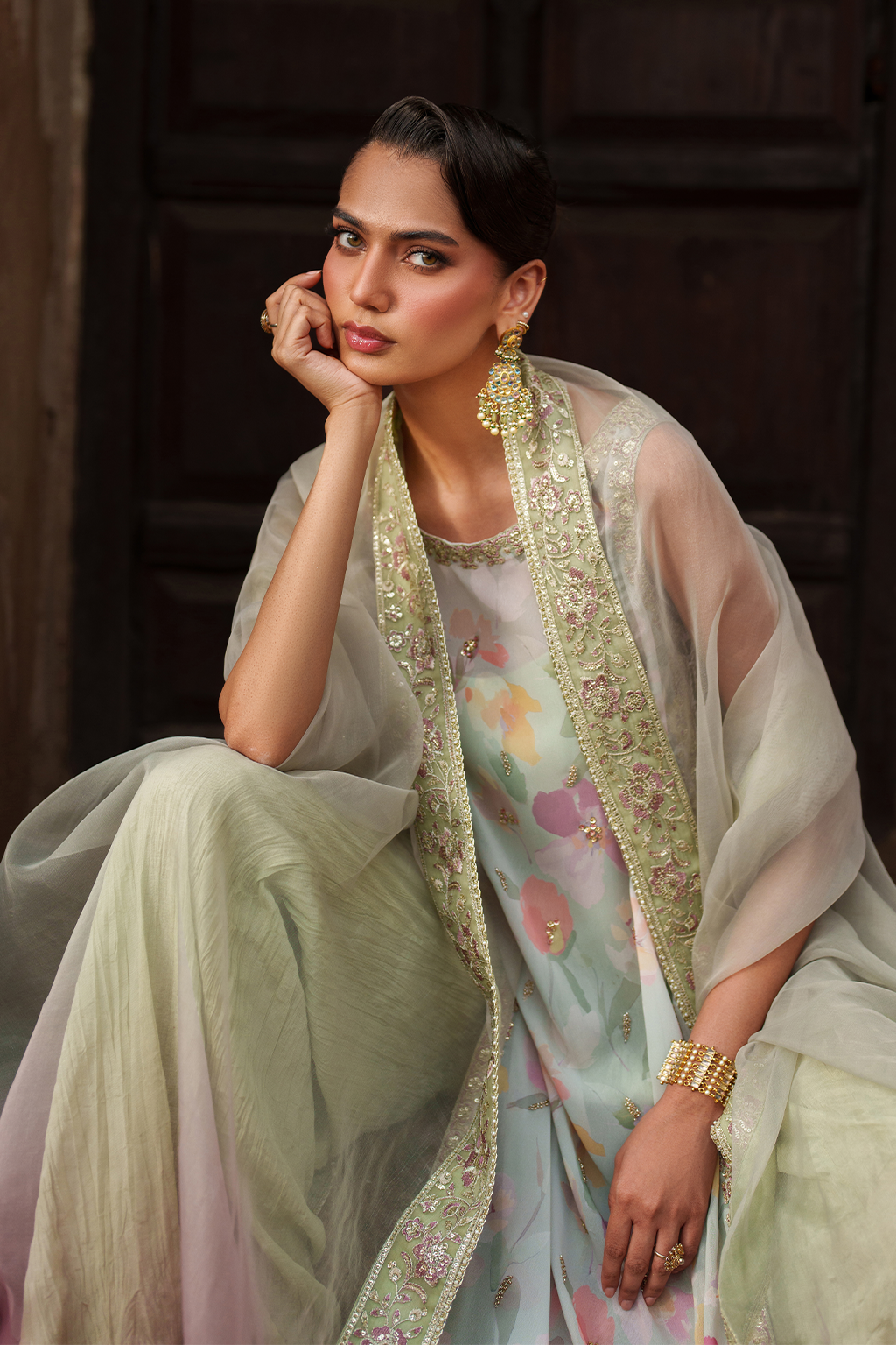 UE-549 Printed Chiffon | Printed Formals | IZNIK