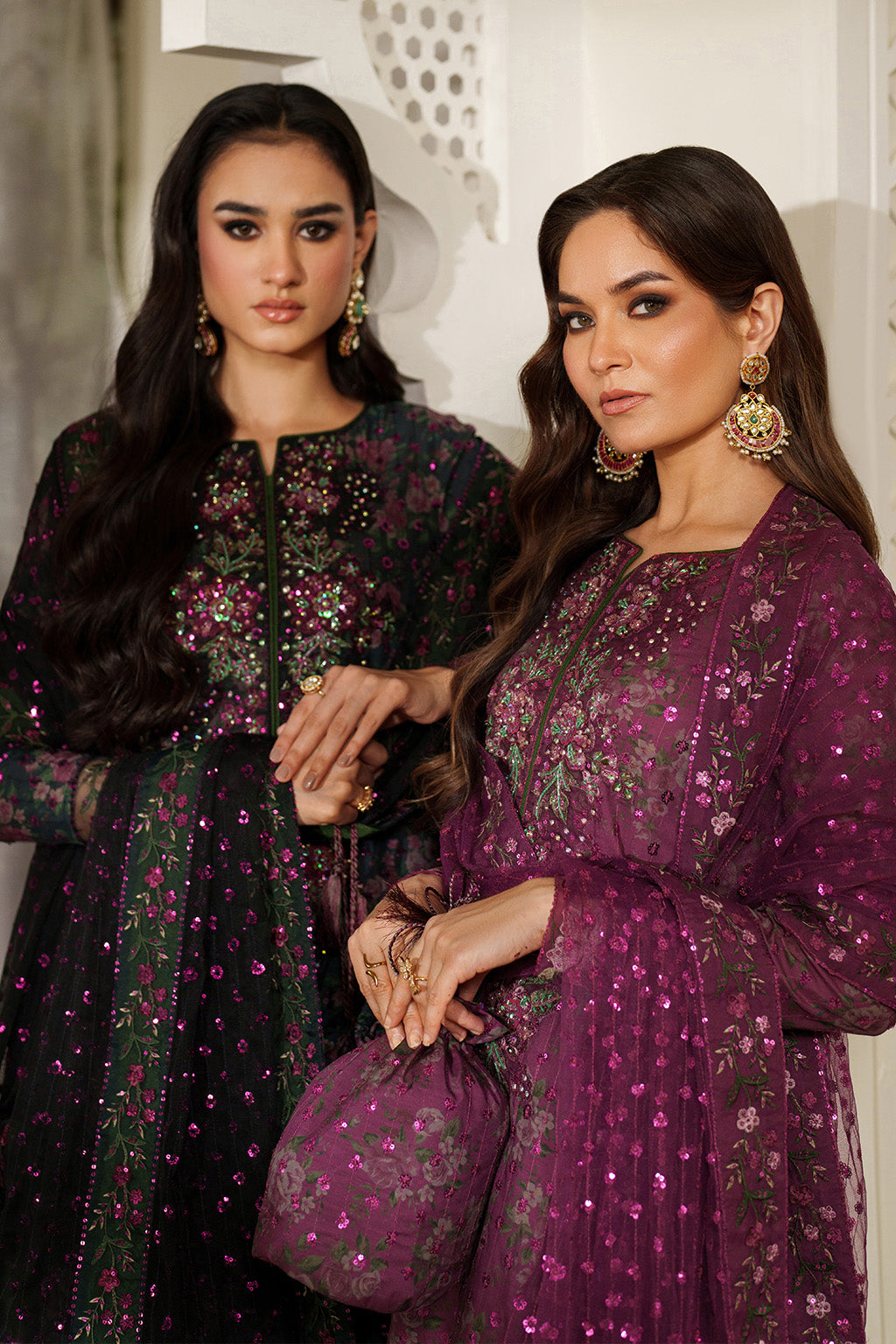 UE-538 Printed Raw Silk | Printed Formals | IZNIK