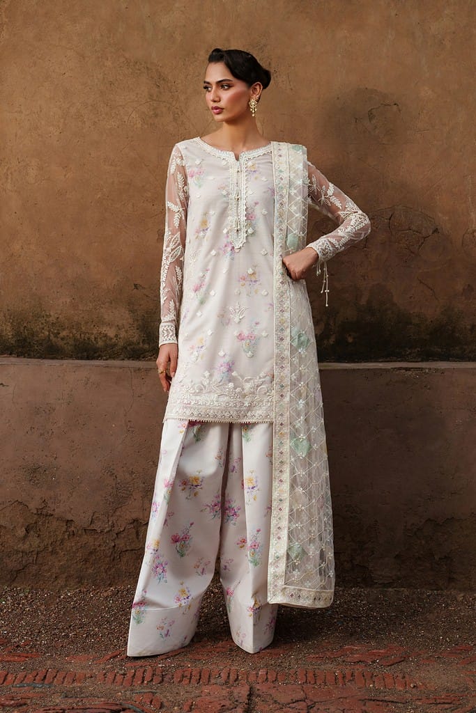 UE-534 Embroidered Net | Printed Formals | IZNIK