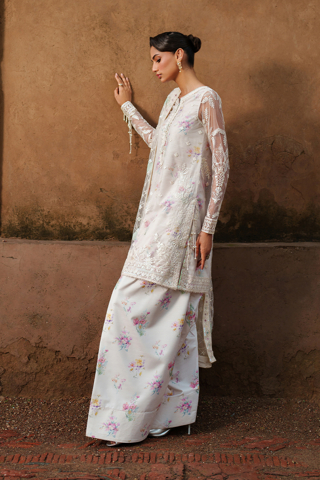 UE-534 Embroidered Net | Printed Formals | IZNIK