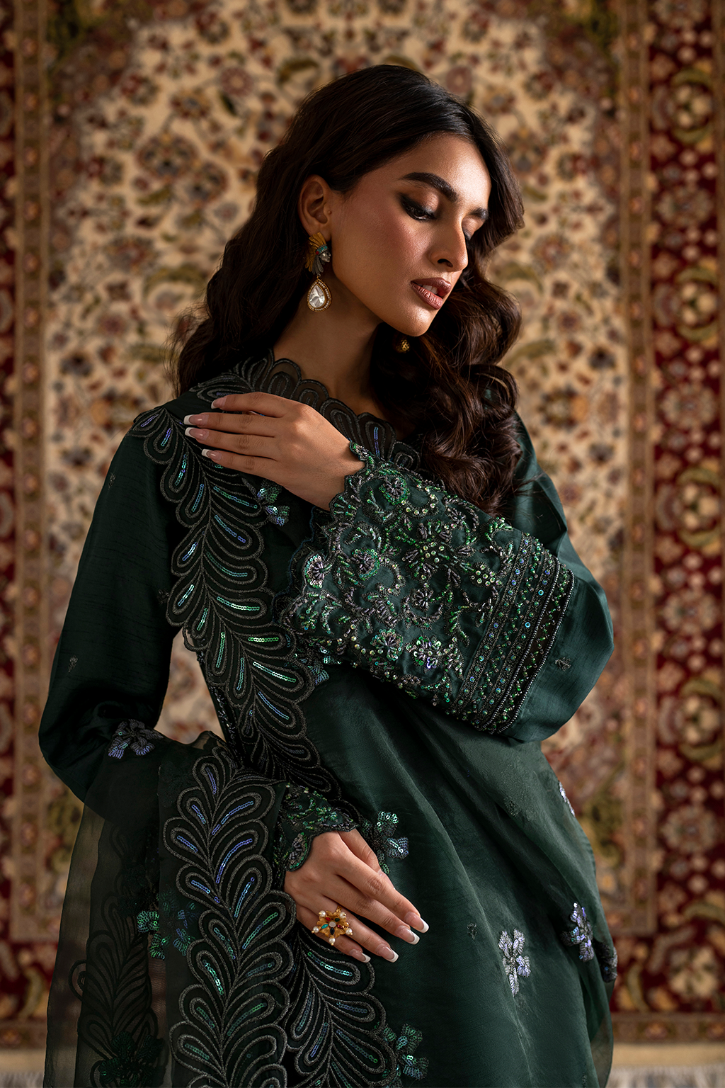 IRS-12 | LUXE RAW SILK | IZNIK in UK USA UAE online kapraye.com