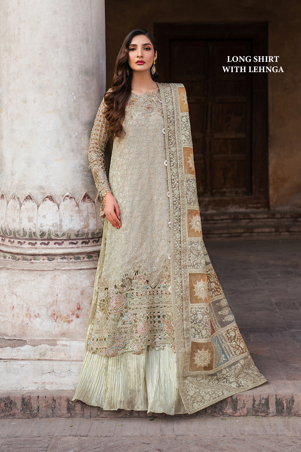 ILC-02 EMBROIDED CHIFFON | NOOR ANGAN SEMI FORMALS | IZNIK