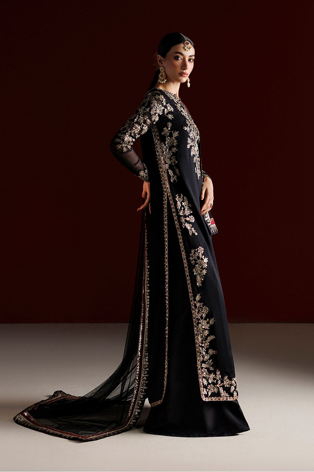 CC-107 Embroidered Chiffon | SEMI FORMALS VOL 1 | IZNIK in UK USA UAE online kapraye.com