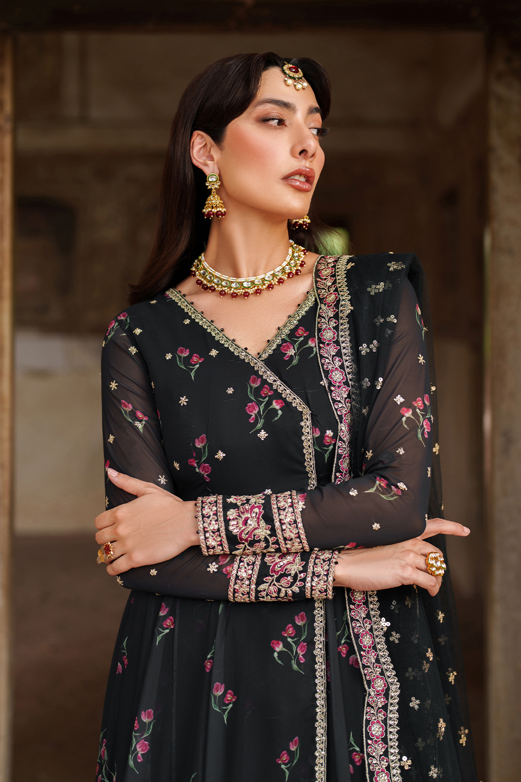 UE-550 Printed Chiffon | Printed Formals | IZNIK