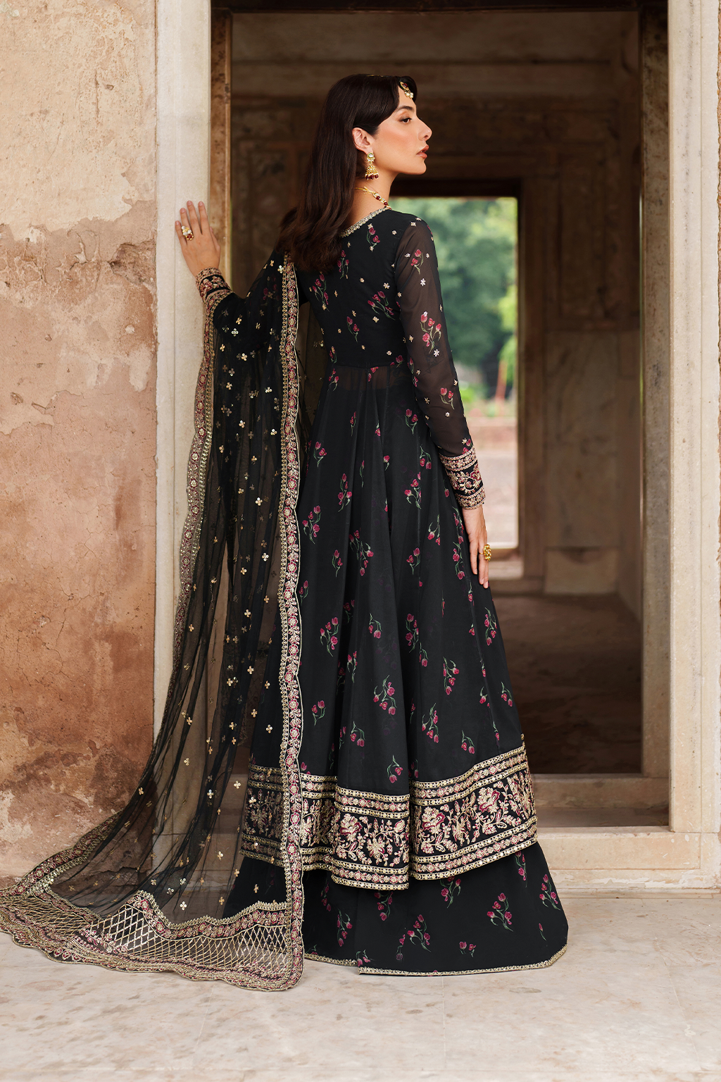 UE-550 Printed Chiffon | Printed Formals | IZNIK