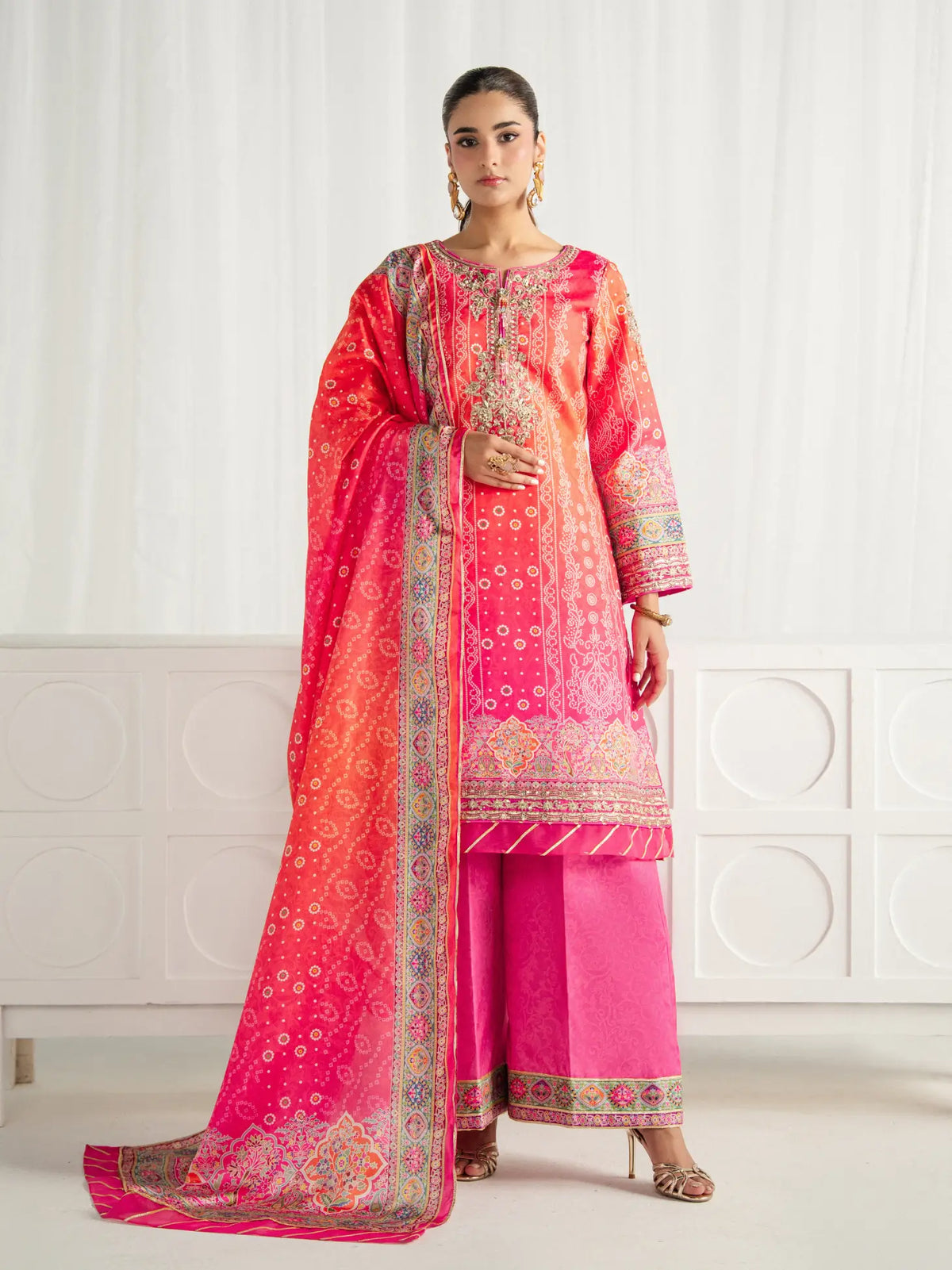 Marigold Dusk | AIRA PRINTED SILK | GULAAL Free Shipping to UK/USA/UAE Kapraye