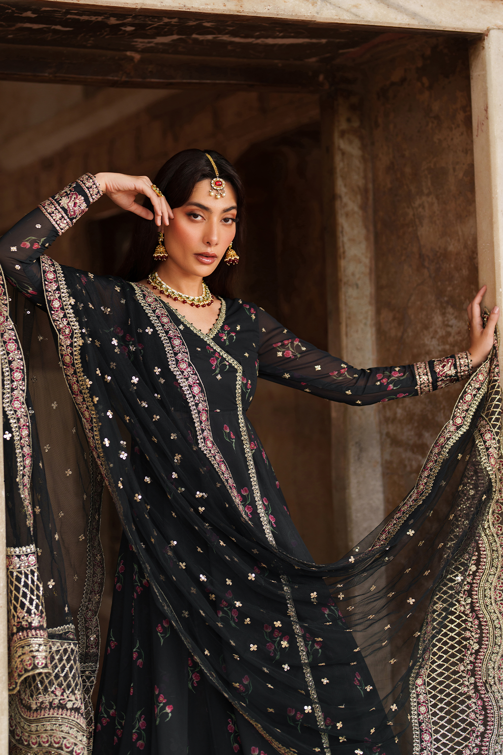 UE-550 Printed Chiffon | Printed Formals | IZNIK