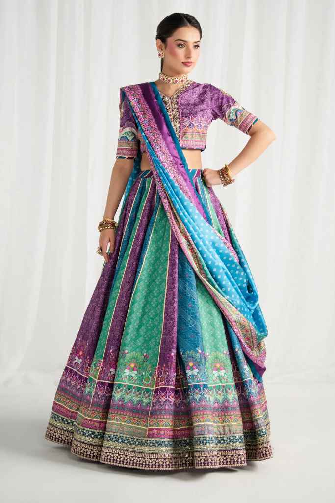 Mosaic Muse | AIRA PRINTED SILK | GULAAL Free Shipping to UK/USA/UAE Kapraye