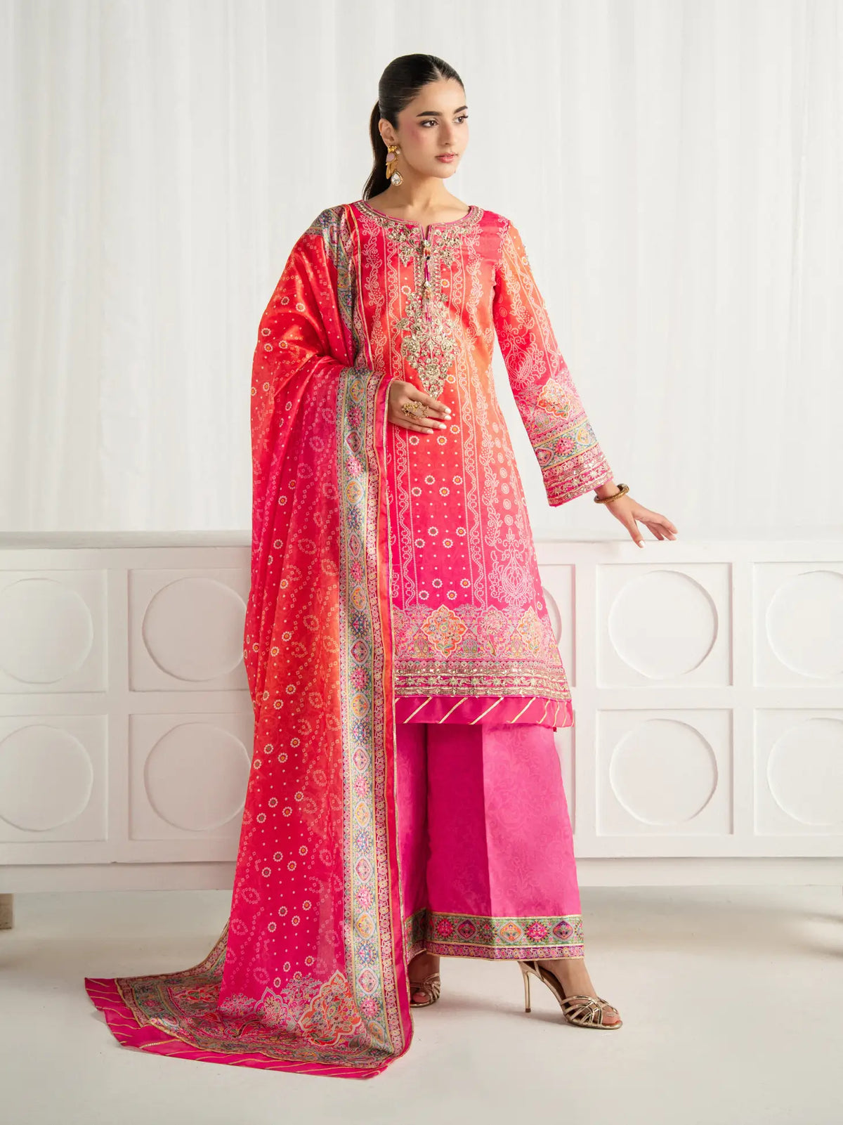 Marigold Dusk | AIRA PRINTED SILK | GULAAL Free Shipping to UK/USA/UAE Kapraye