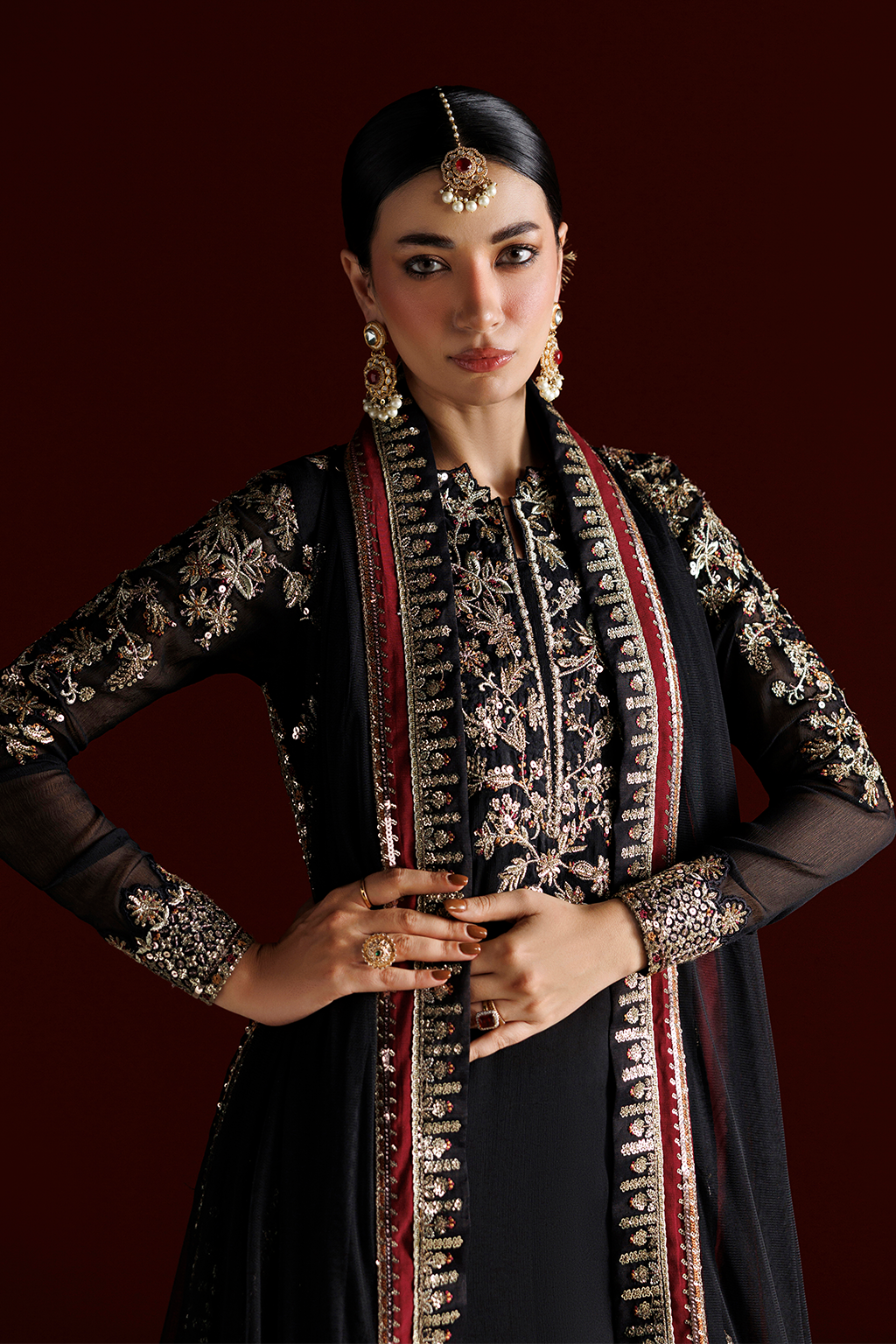 CC-107 Embroidered Chiffon | SEMI FORMALS VOL 1 | IZNIK in UK USA UAE online kapraye.com