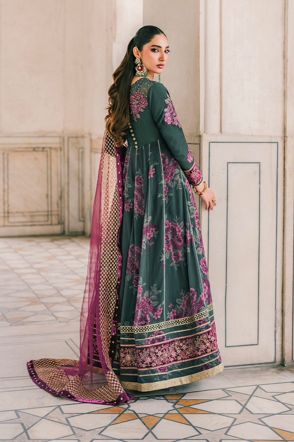 UE-319 Printed Chiffon | Printed Formals | IZNIK