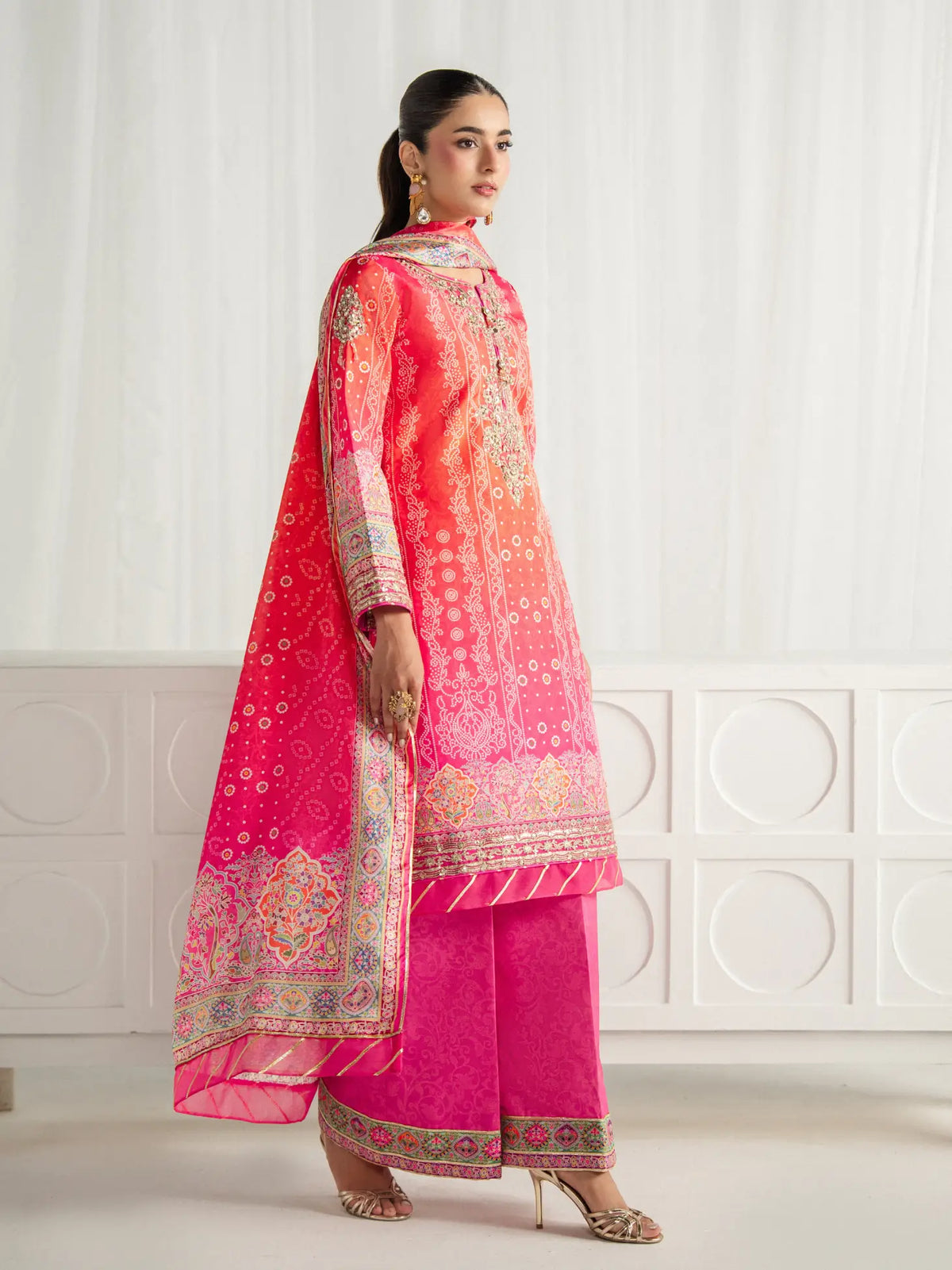 Marigold Dusk | AIRA PRINTED SILK | GULAAL Free Shipping to UK/USA/UAE Kapraye