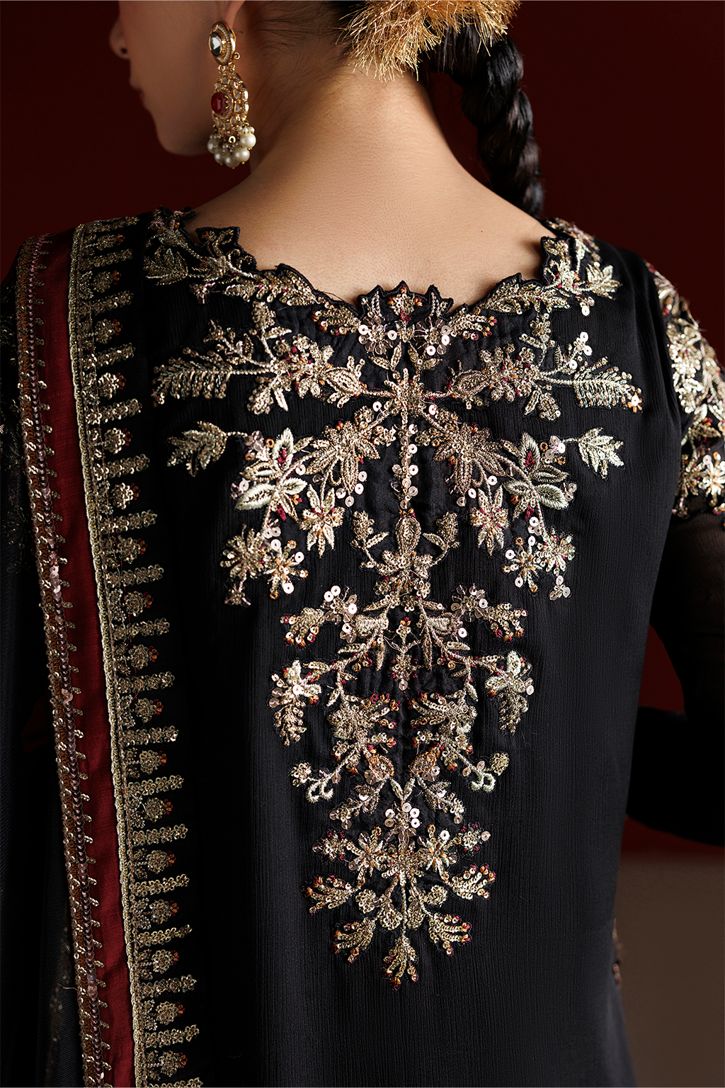 CC-107 Embroidered Chiffon | SEMI FORMALS VOL 1 | IZNIK in UK USA UAE online kapraye.com