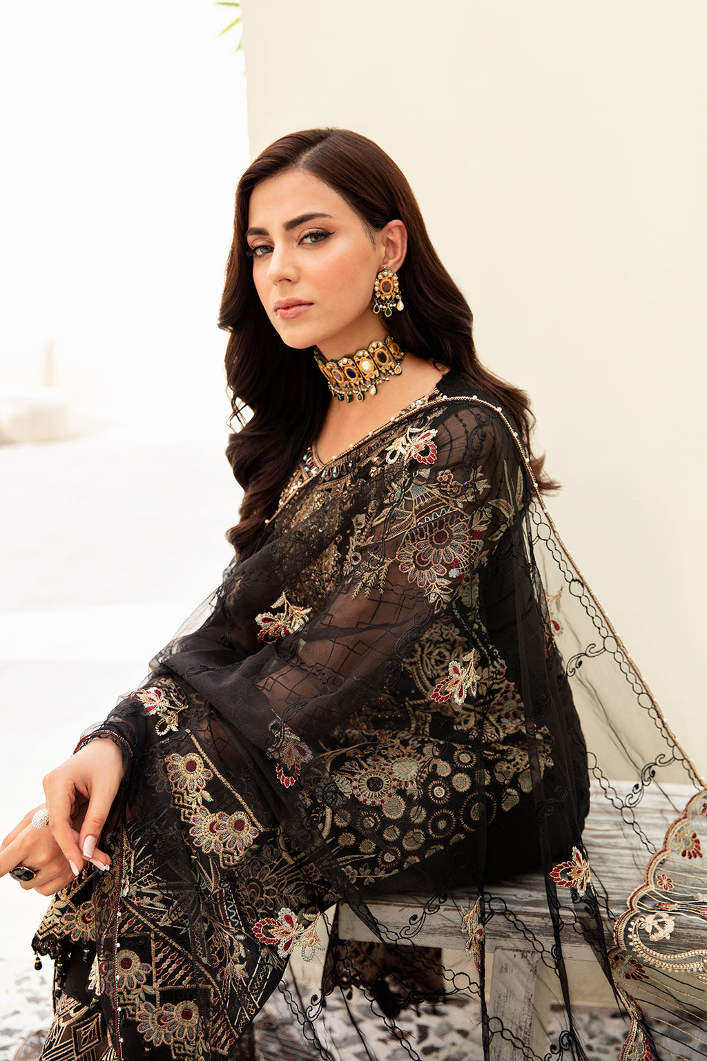 M-906 | MINHAL COLLECTION | RAMSHA in UK USA UAE online kapraye.com