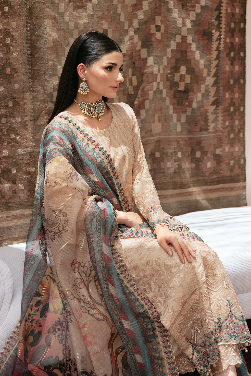 T-208 | DASTAN COLLECTION | RAMSHA in UK USA UAE online kapraye.com