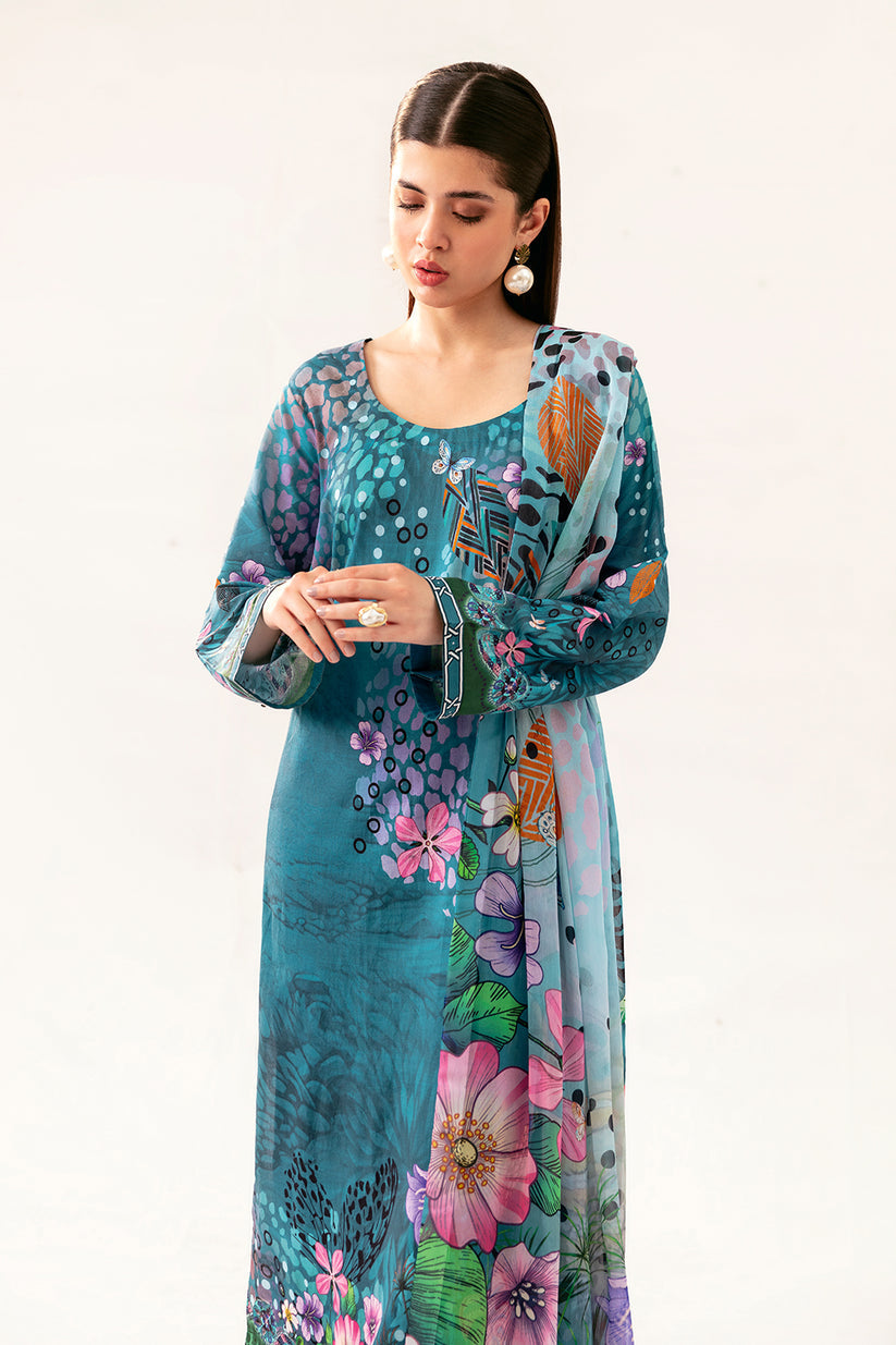 Fresh Teal AP-09 | BASIC PRINTS | RAMSHA in UK USA UAE online kapraye.com