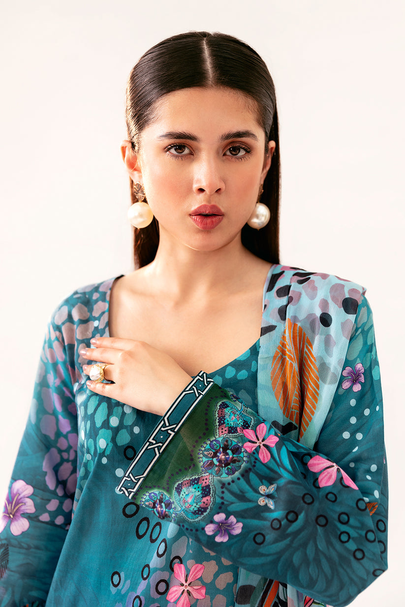 Fresh Teal AP-09 | BASIC PRINTS | RAMSHA in UK USA UAE online kapraye.com