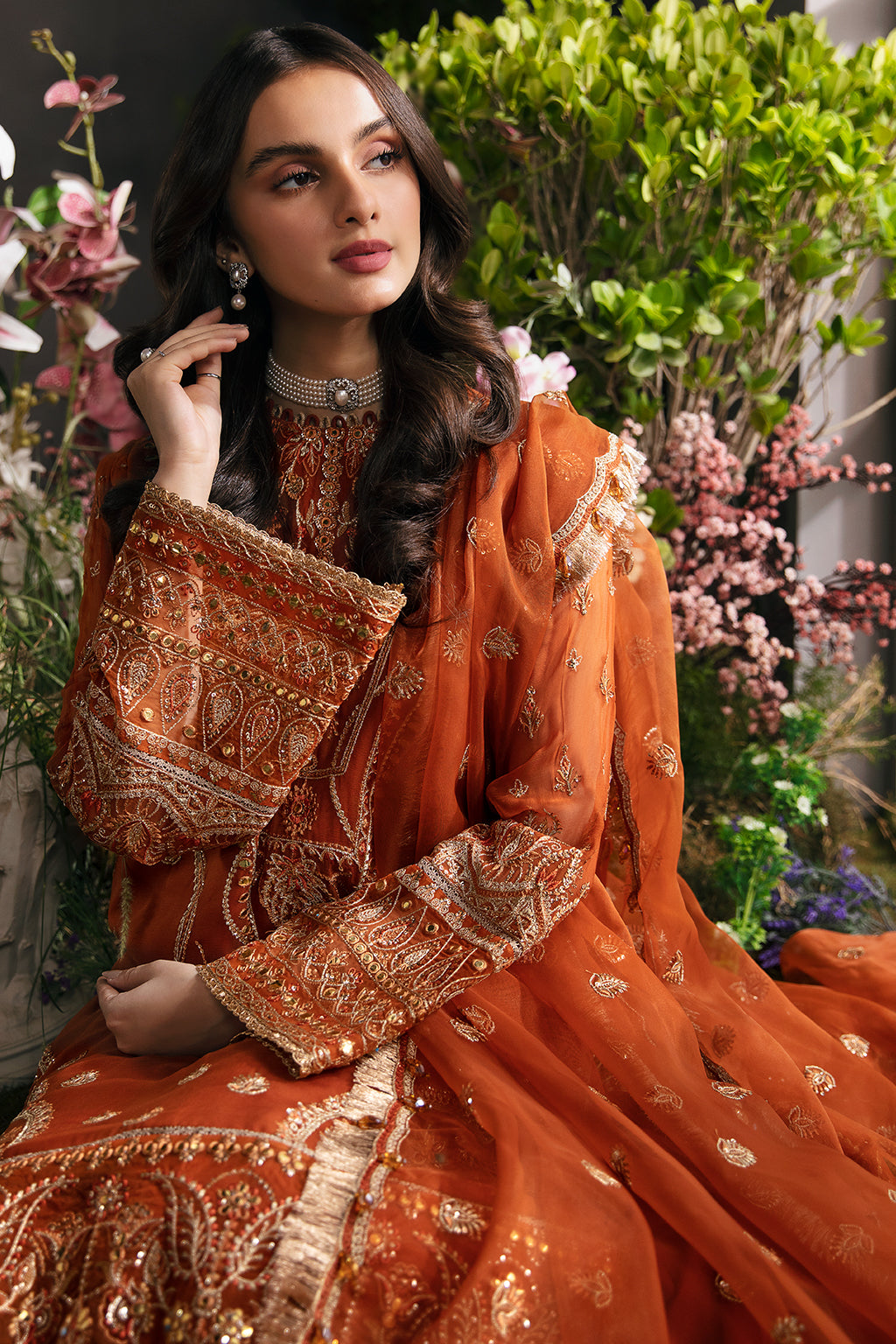 RUSSET || LA FUCHSIA LUXURY FORMALS'23 || AFROZEH in UK USA UAE online kapraye.com