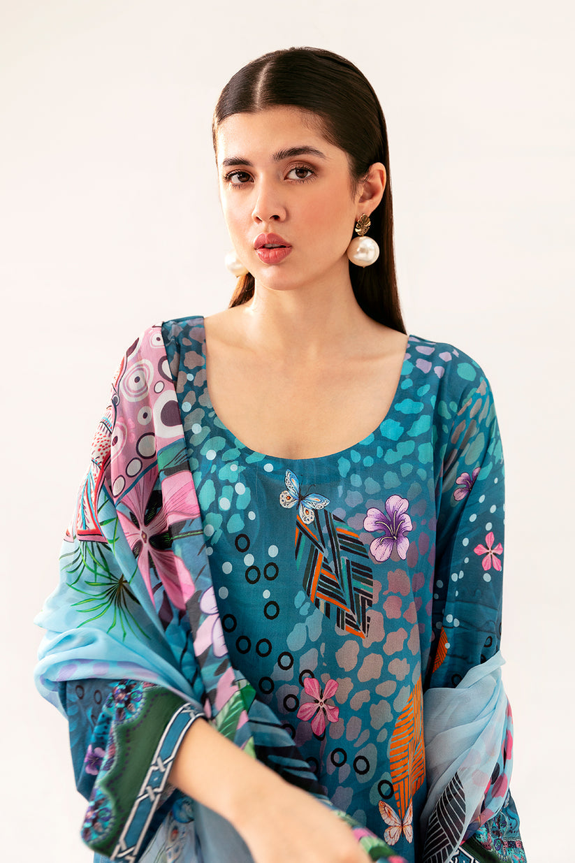 Fresh Teal AP-09 | BASIC PRINTS | RAMSHA in UK USA UAE online kapraye.com