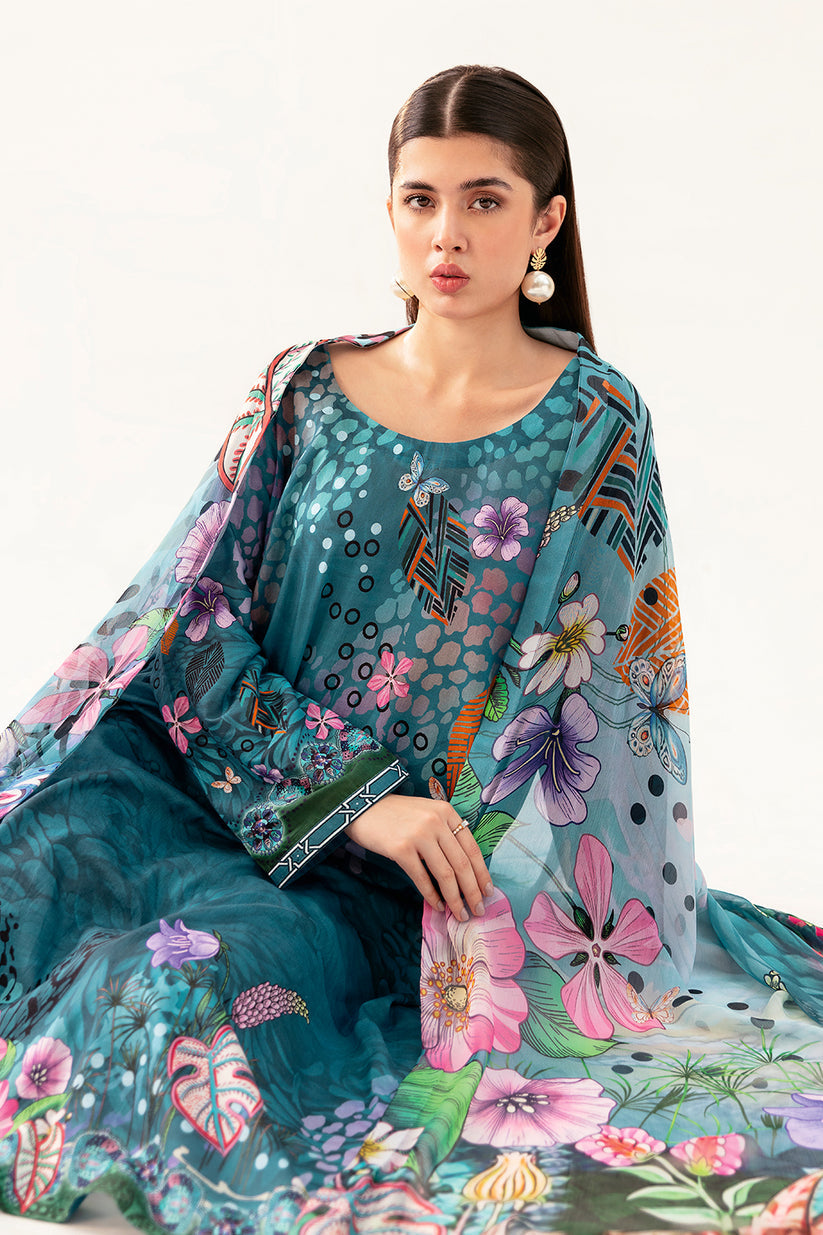 Fresh Teal AP-09 | BASIC PRINTS | RAMSHA in UK USA UAE online kapraye.com