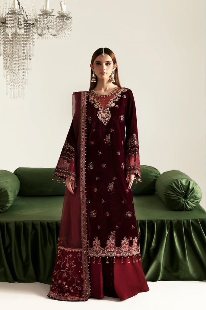 NADIRA | ZARPOSH VELVET COLLECTION | EMAAN ADEEL