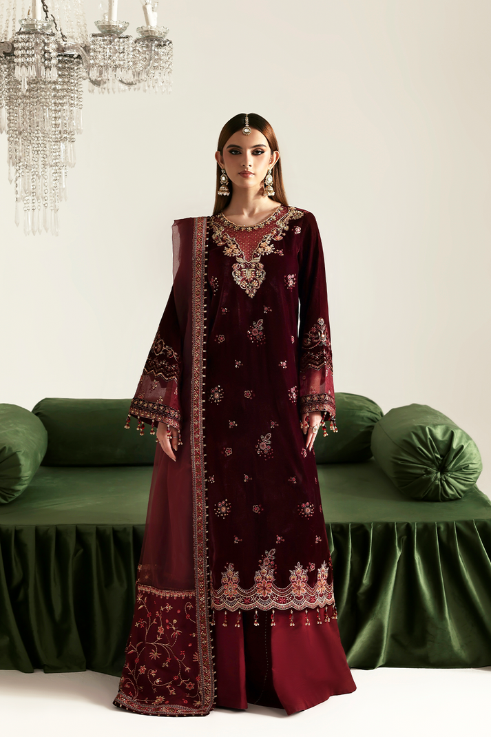NADIRA | ZARPOSH VELVET COLLECTION | EMAAN ADEEL