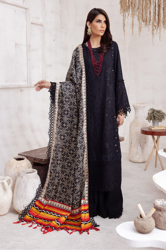 NE-46 || Embroidered Karandi || NUREH in UK USA UAE online kapraye.com