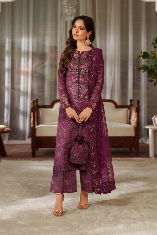 UE-538 Printed Raw Silk | Printed Formals | IZNIK