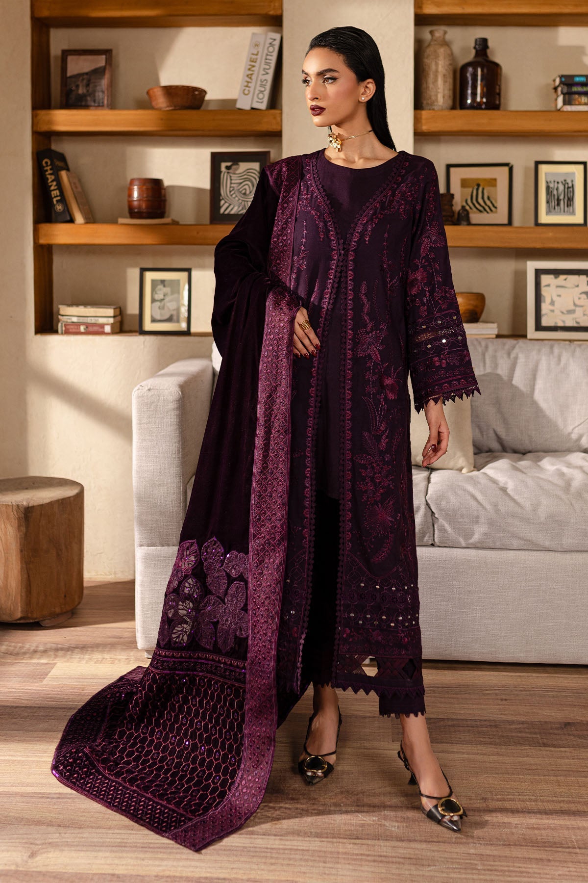 NE-129 | SHAWL COLLECTION | NUREH in UK USA UAE online kapraye.com