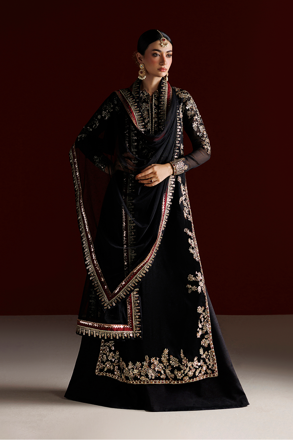 CC-107 Embroidered Chiffon | SEMI FORMALS VOL 1 | IZNIK in UK USA UAE online kapraye.com