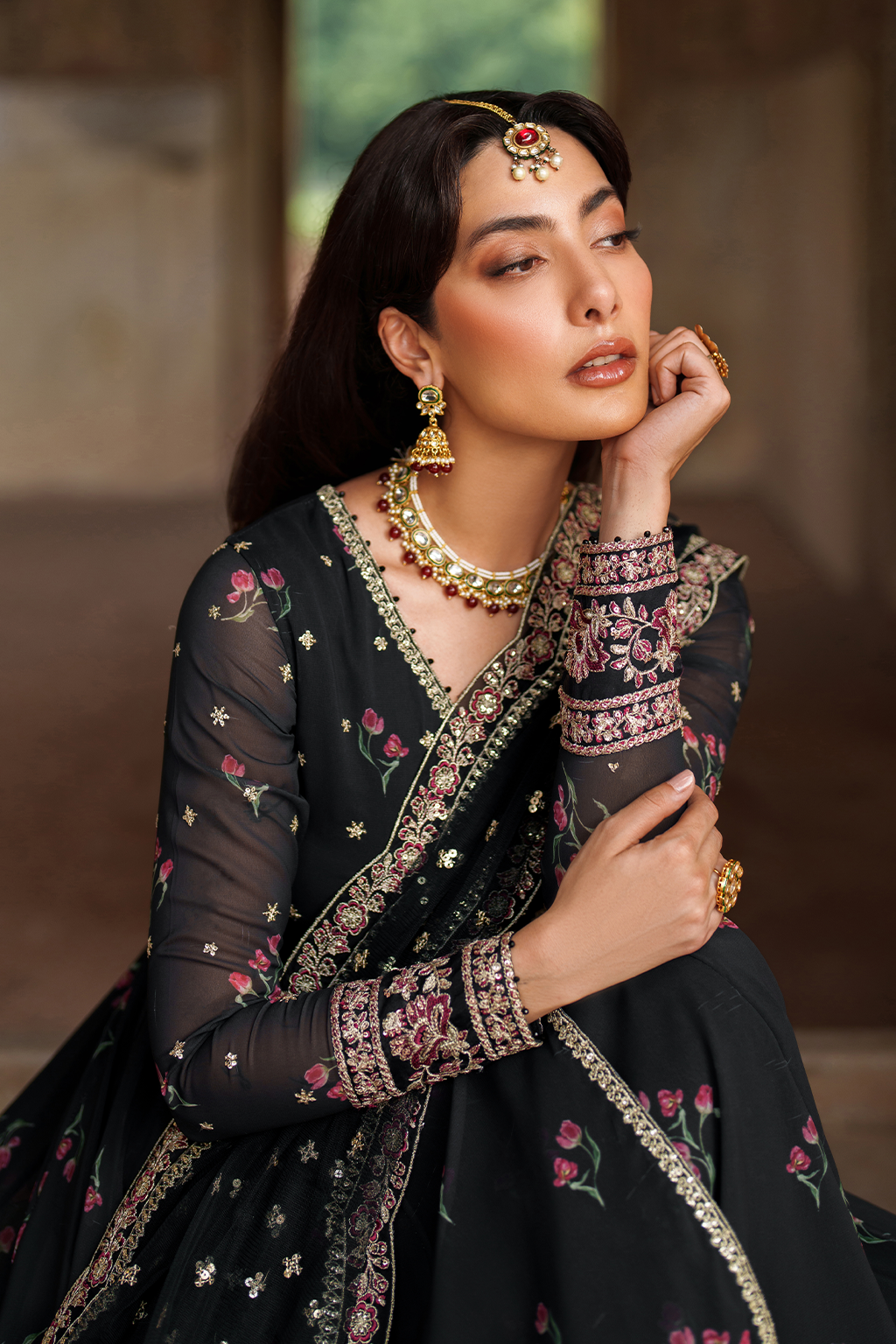 UE-550 Printed Chiffon | Printed Formals | IZNIK