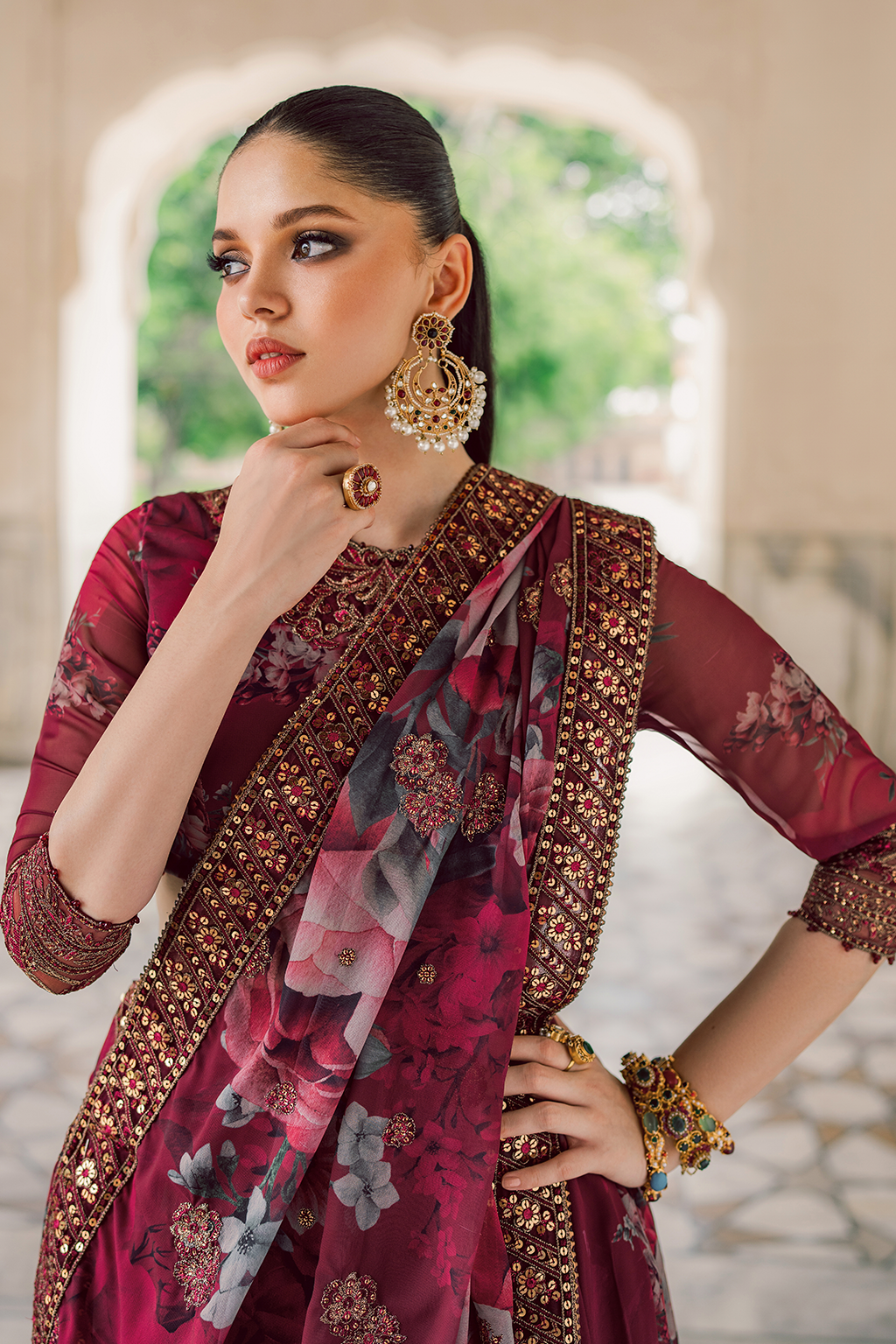 UE-314 Printed Chiffon | Printed Formals | IZNIK