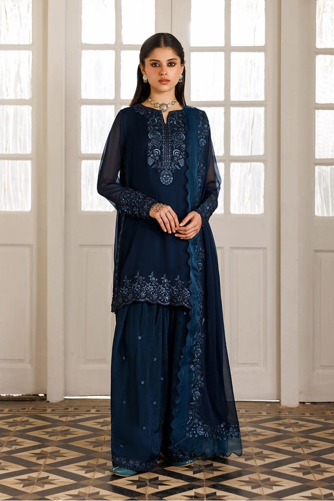 CC-94 Embroidered Chiffon | NOOR ANGAN SEMI FORMALS | IZNIK