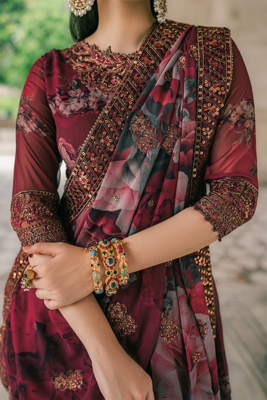 UE-314 Printed Chiffon | Printed Formals | IZNIK