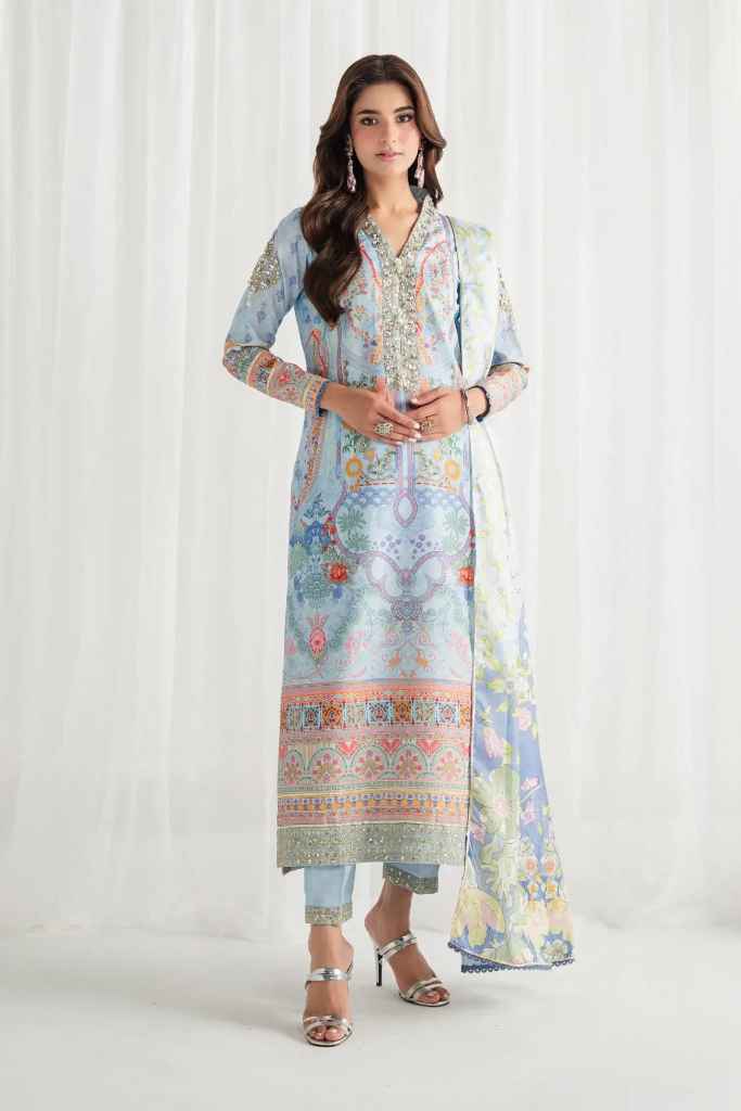 Misty | AIRA PRINTED SILK | GULAAL Free Shipping to UK/USA/UAE Kapraye