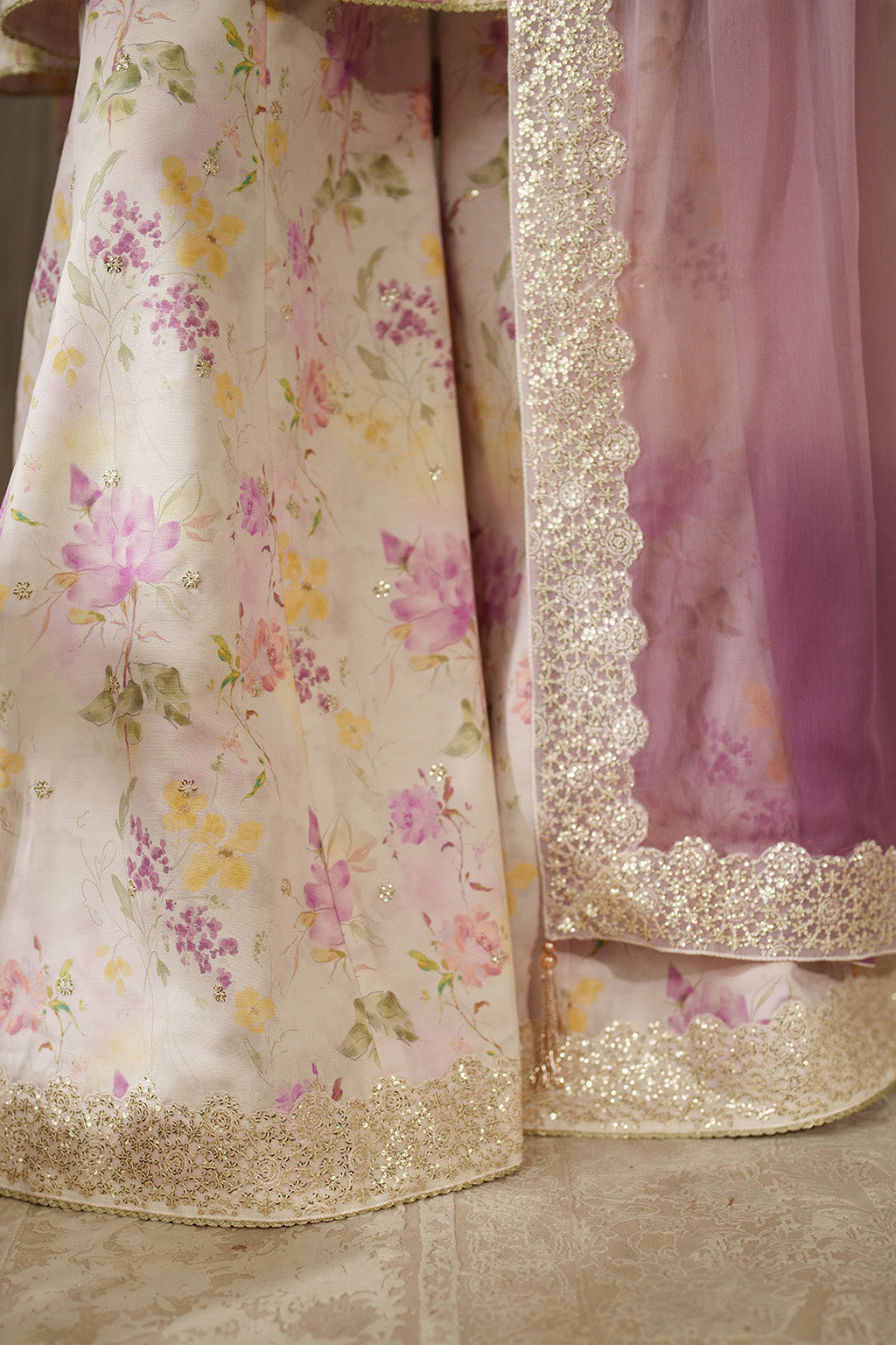 UE-544 Printed Raw Silk | Printed Formals | IZNIK