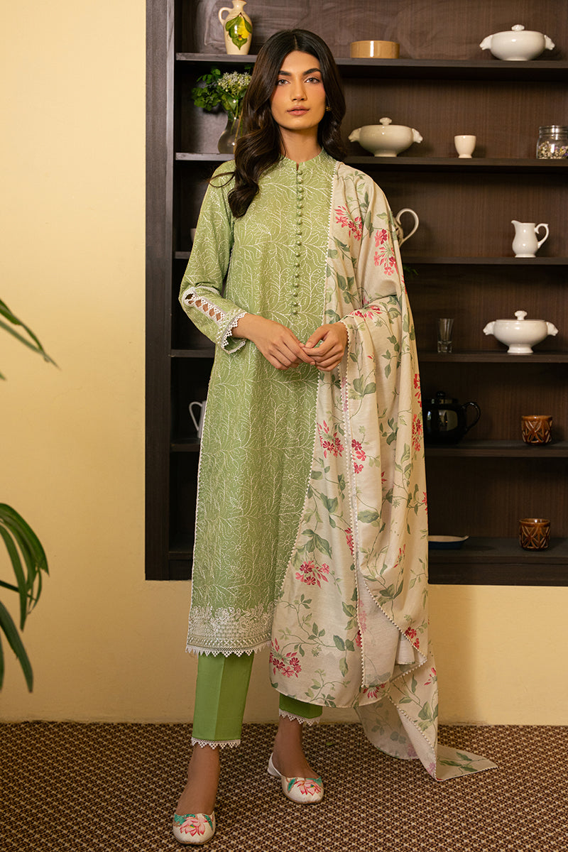 VERDANT GREEN | EMB LAWN MAHIRI-24 | CROSS STITCH