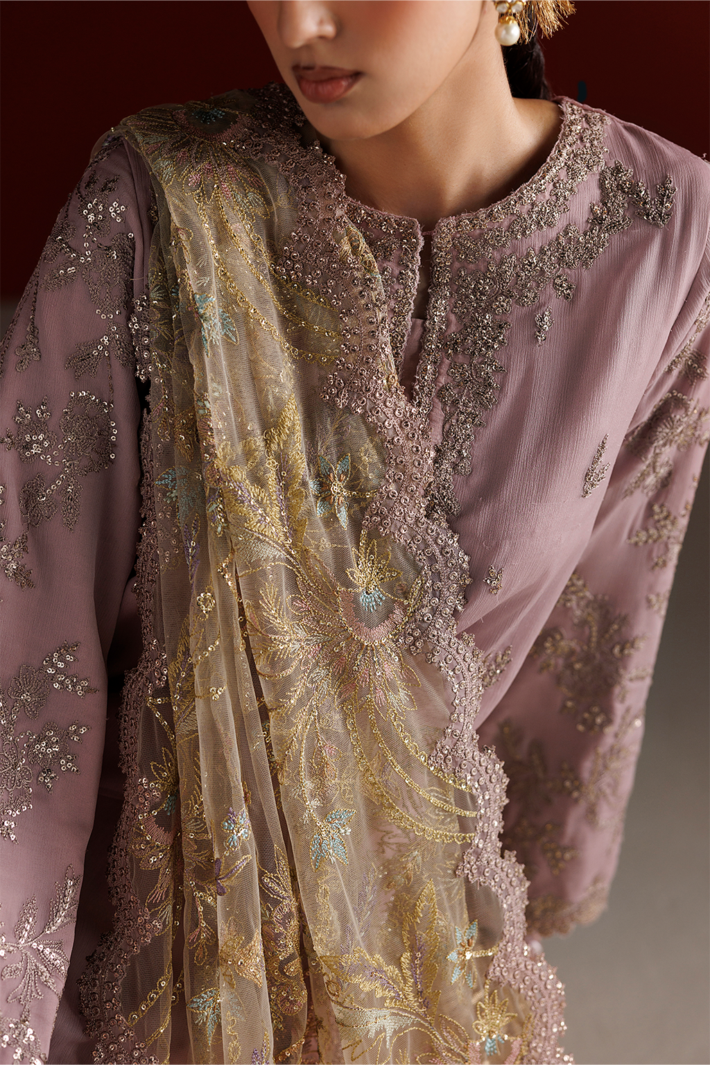 CC-106 Embroidered Chiffon | SEMI FORMALS VOL 1 | IZNIK in UK USA UAE online kapraye.com