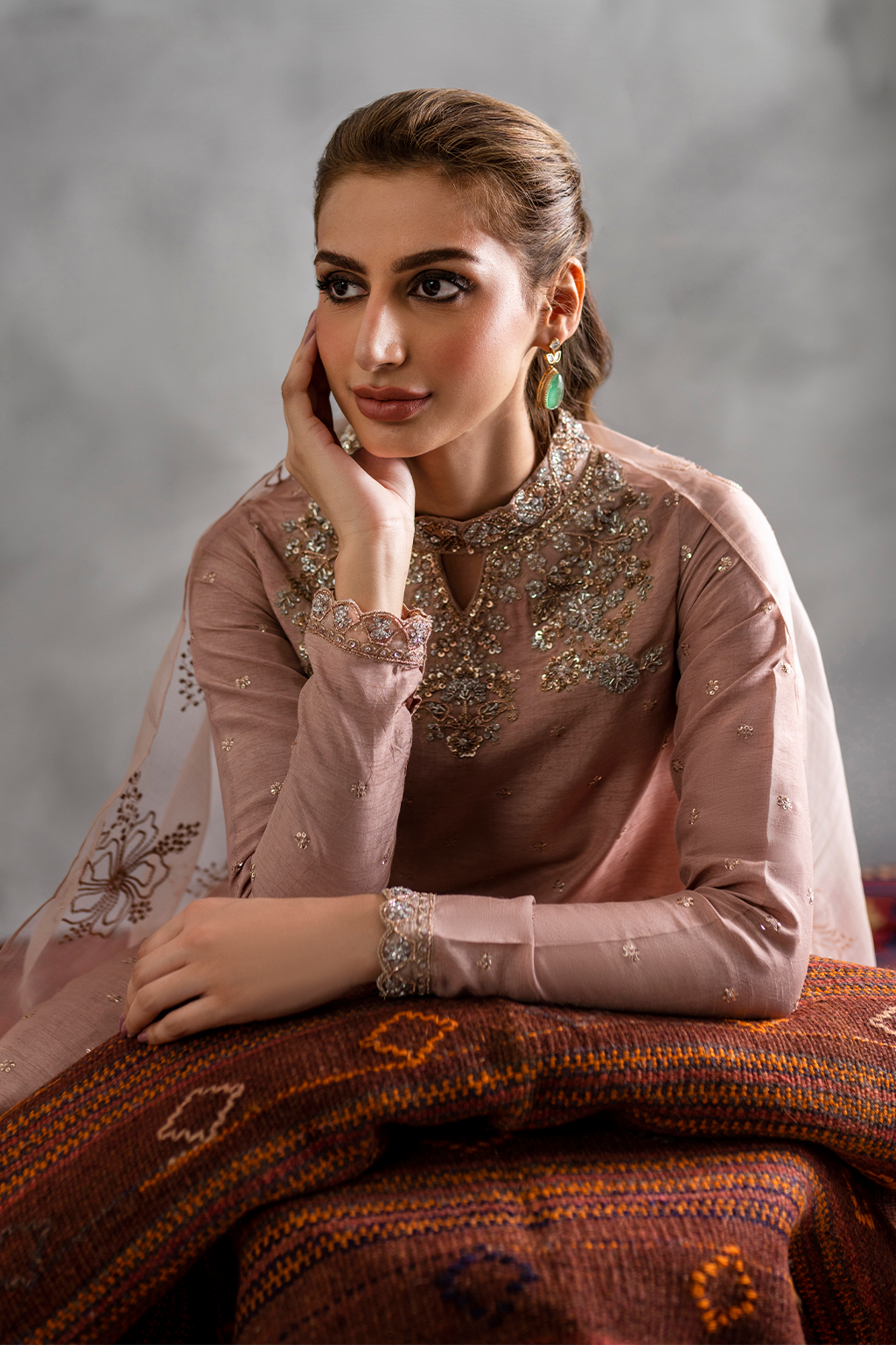 IRS-15 | LUXE RAW SILK | IZNIK in UK USA UAE online kapraye.com