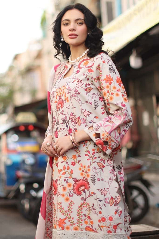 3-PC Unstitched Lawn Collection CS6-01 | SIGNATURE LAWN COLLECTION 2026 | CHARIZMA