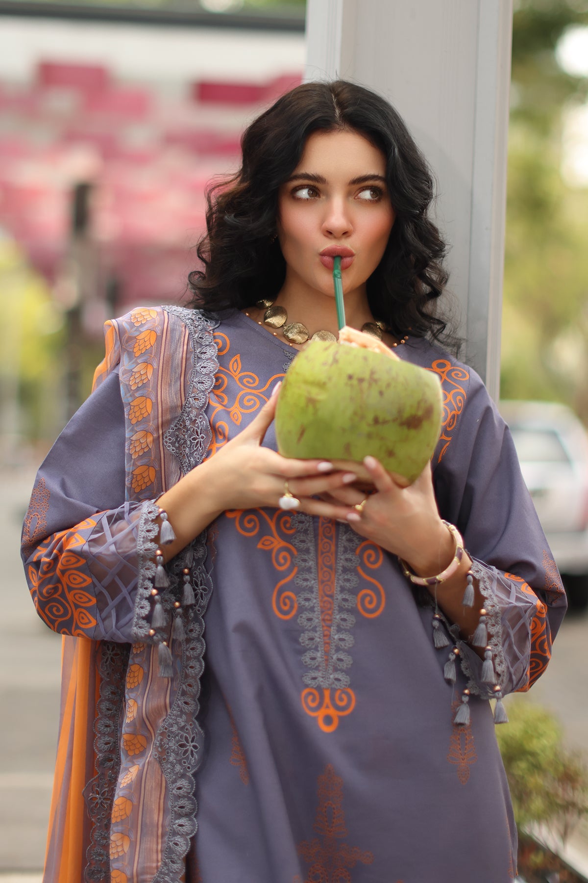 3-PC Unstitched Embroidered Lawn Collection CC6-19 | combination-vol-2-2026 | CHARIZMA