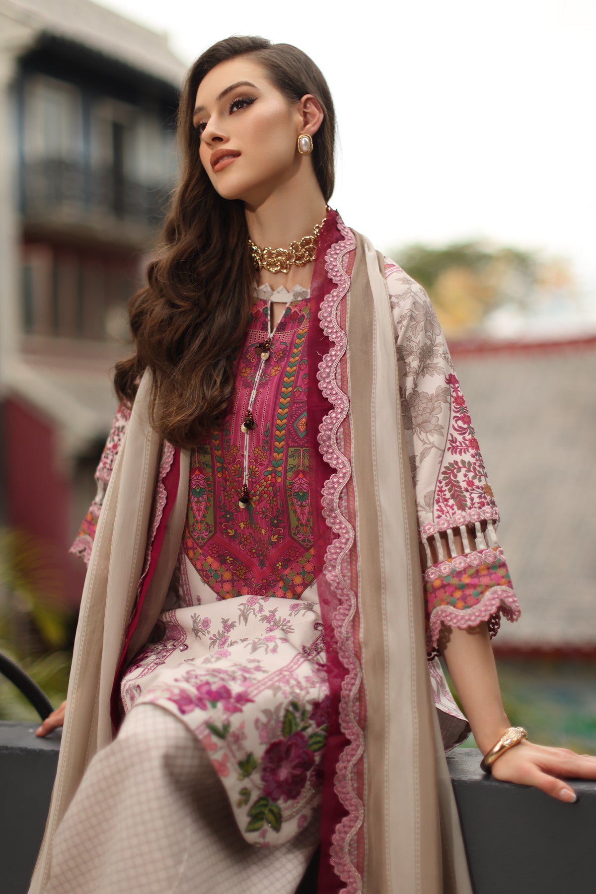 3-PC Unstitched Embroidered Lawn Collection CC6-20 | combination-vol-2-2026 | CHARIZMA