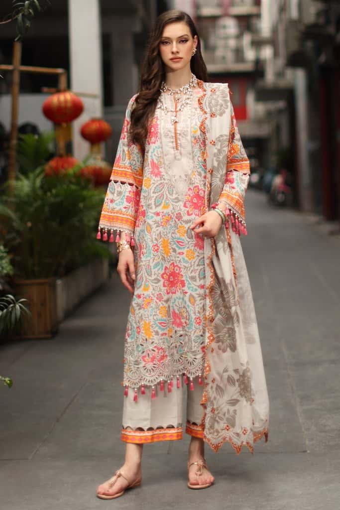 3-PC Unstitched Lawn Collection CS6-08 | SIGNATURE LAWN COLLECTION 2026 | CHARIZMA