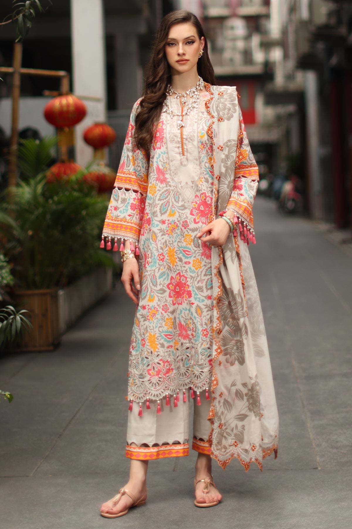 3-PC Unstitched Lawn Collection CS6-08 | SIGNATURE LAWN COLLECTION 2026 | CHARIZMA