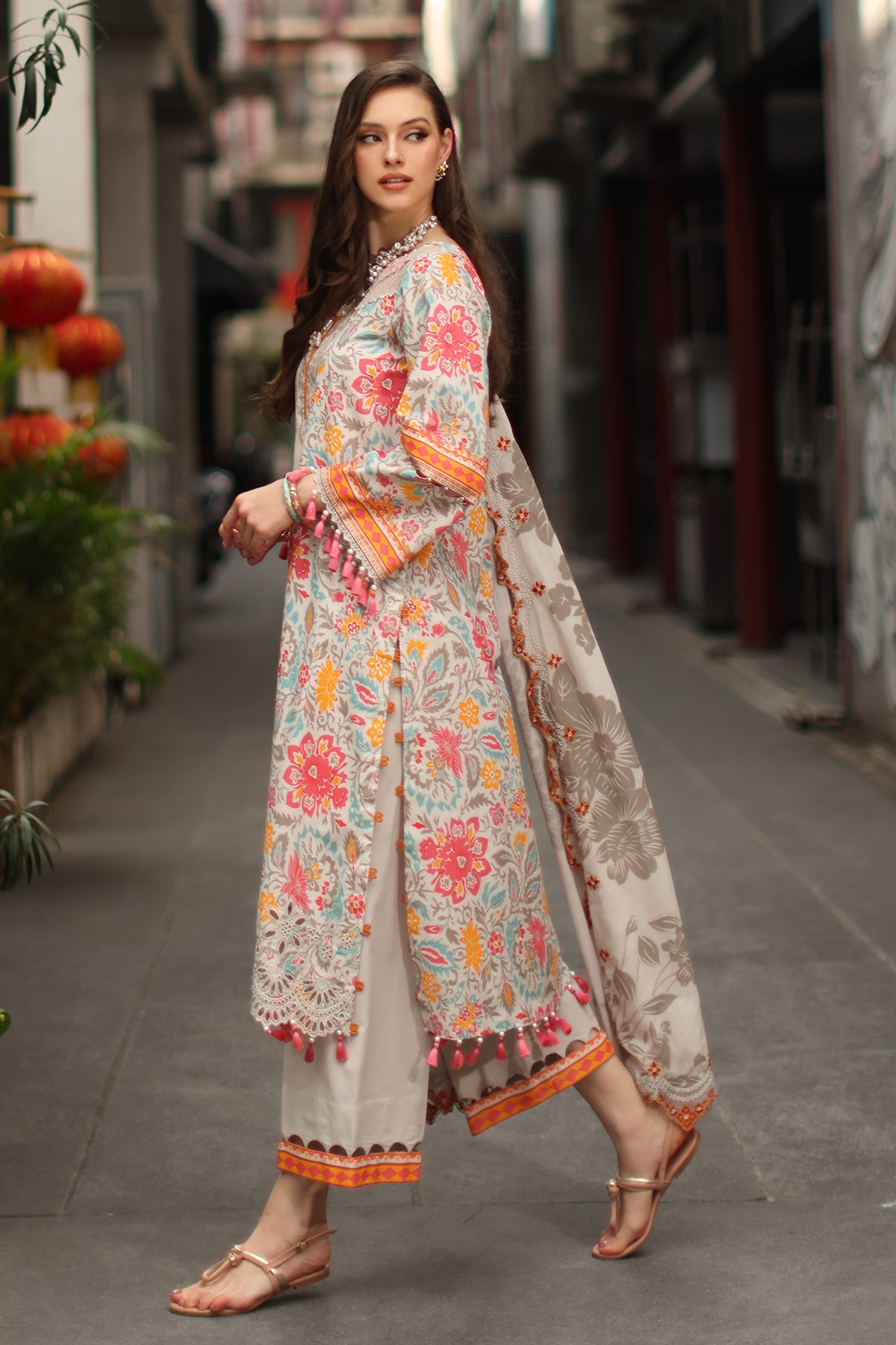 3-PC Unstitched Lawn Collection CS6-08 | SIGNATURE LAWN COLLECTION 2026 | CHARIZMA